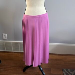 J.Crew Pink Pleated Skirt Size 10